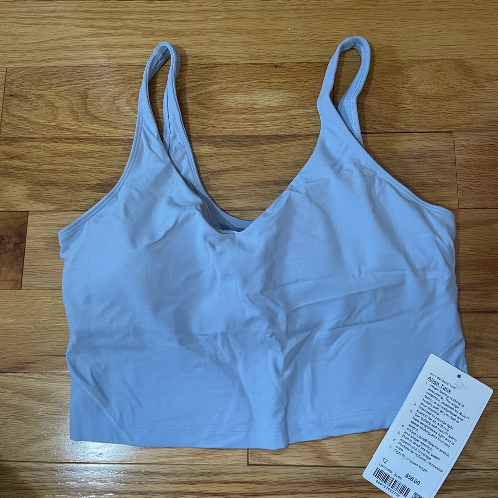 NWT Lululemon Align Tank- Blue Linen